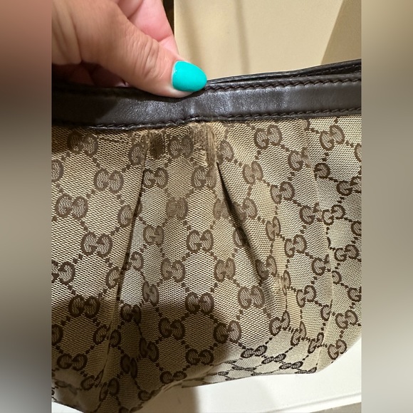 Gucci Brown Padlock GG interlocking Canvas Hobo - Picture 4 of 15